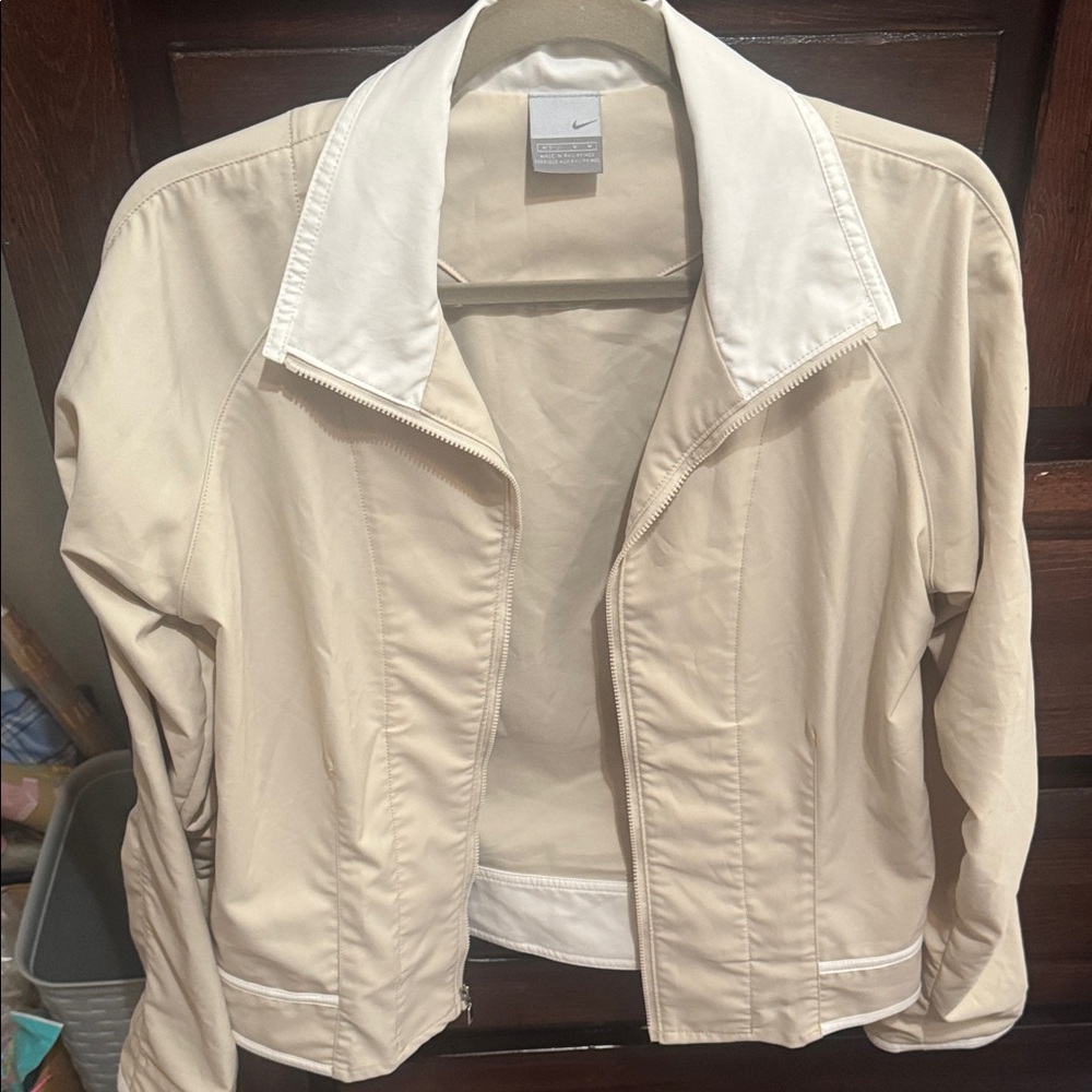 Nike Women's Beige Utility Windbreaker Jacket